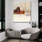 Winter On The Farm by Albena Hristova - 36x36 acrylic wall art in a room