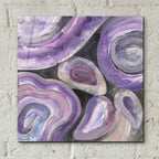 Circle Rain V2 by Albena Hristova - 12x12 acrylic wall art in a room