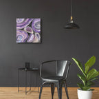 Circle Rain V2 by Albena Hristova - 24x24 acrylic wall art in a room