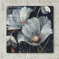 Translucent Poppies by Albena Hristova - 12x12 acrylic wall art in a room