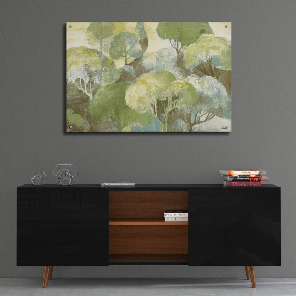 Looking Out At The Trees Cool by Albena Hristova - 36x24 acrylic wall art in a room