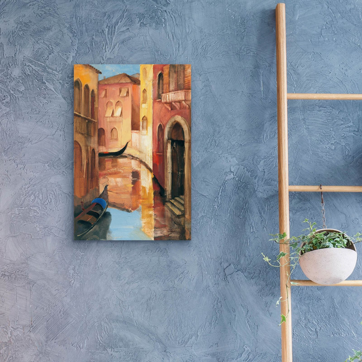 Morning On The Canal 2 by Albena Hristova - 16x24 acrylic wall art in a room
