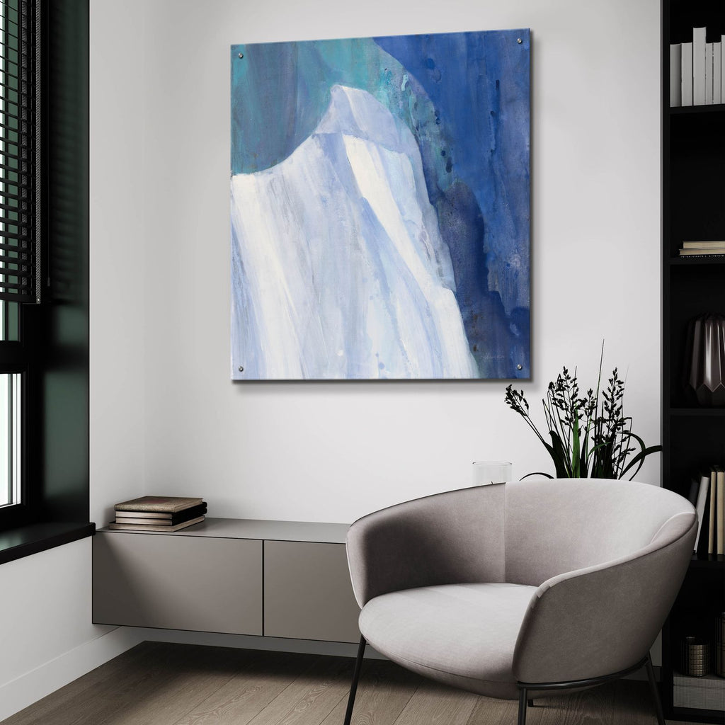Crystal Morning Blue by Albena Hristova - 36x36 acrylic wall art in a room