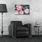 Evening Peonies 2 by Albena Hristova - 24x16 acrylic wall art in a room