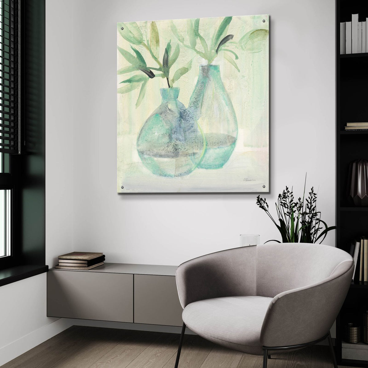 Pretty Jars by Albena Hristova - 36x36 acrylic wall art in a room