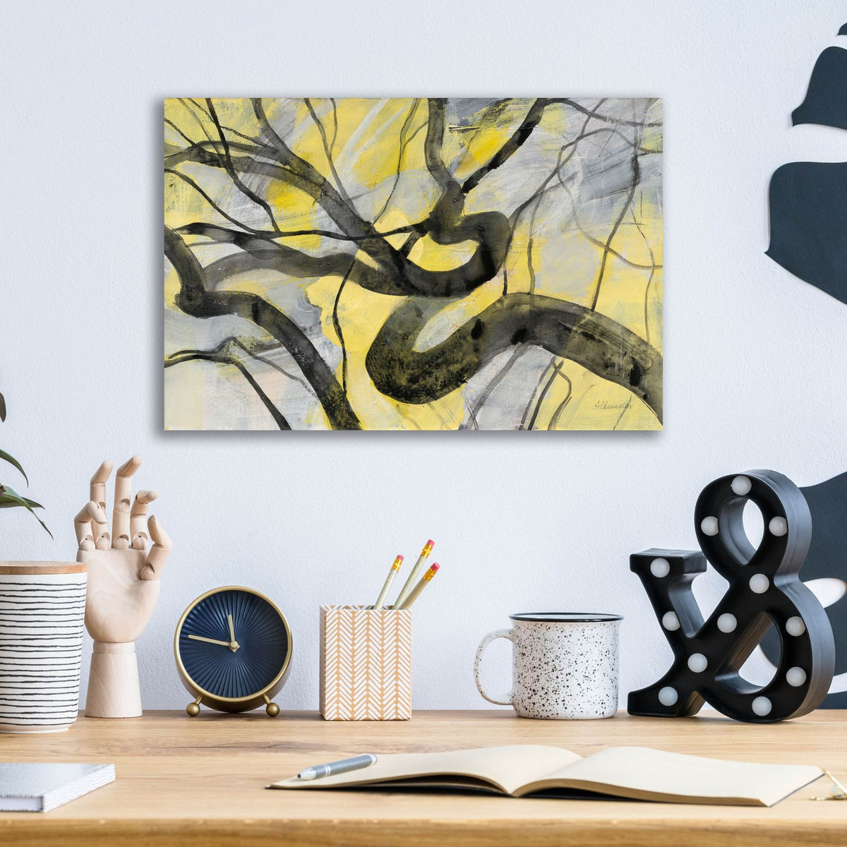 Twisted by Albena Hristova - 16x12 acrylic wall art in a room