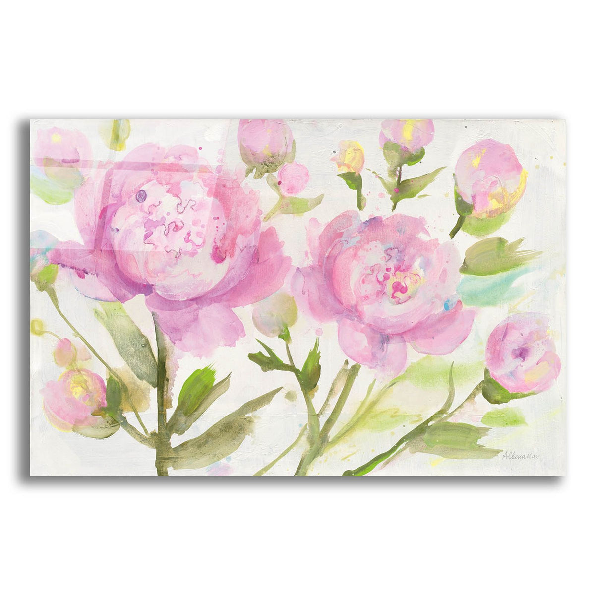 Bright Peonies by Albena Hristova acrylic glass wall art