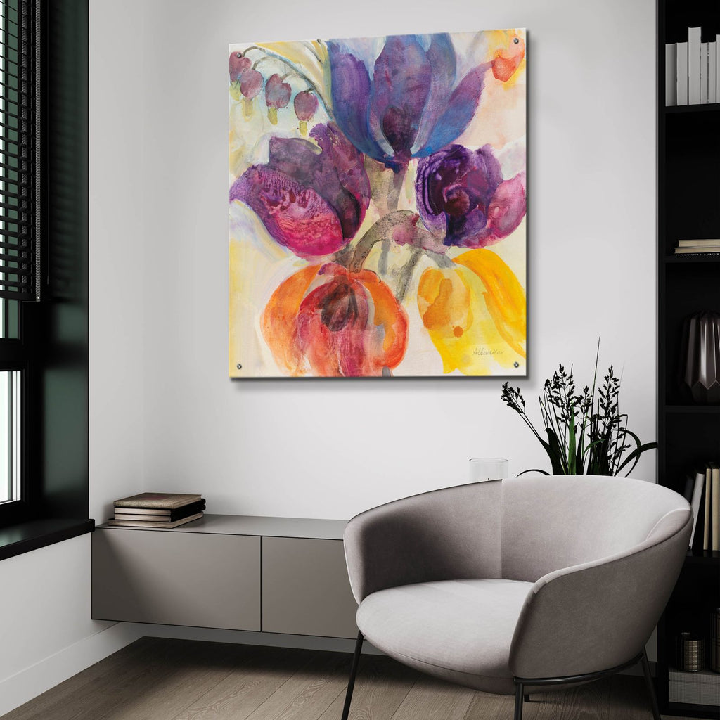 Late Summer 1 by Albena Hristova - 36x36 acrylic wall art in a room