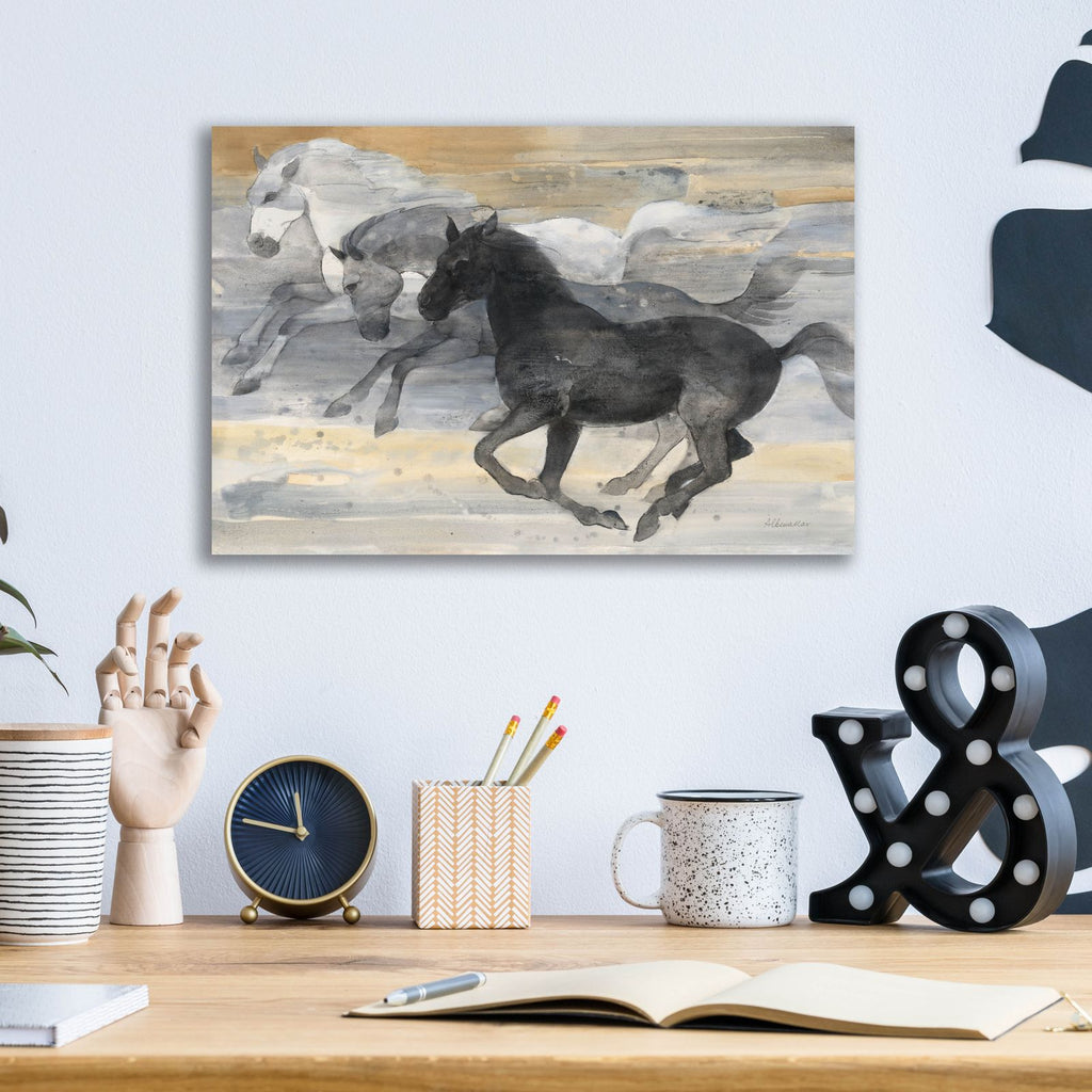 Prancing Trio by Albena Hristova - 16x12 acrylic wall art in a room