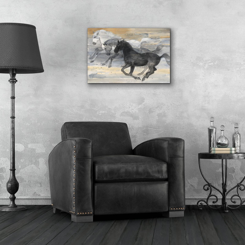 Prancing Trio by Albena Hristova - 24x16 acrylic wall art in a room