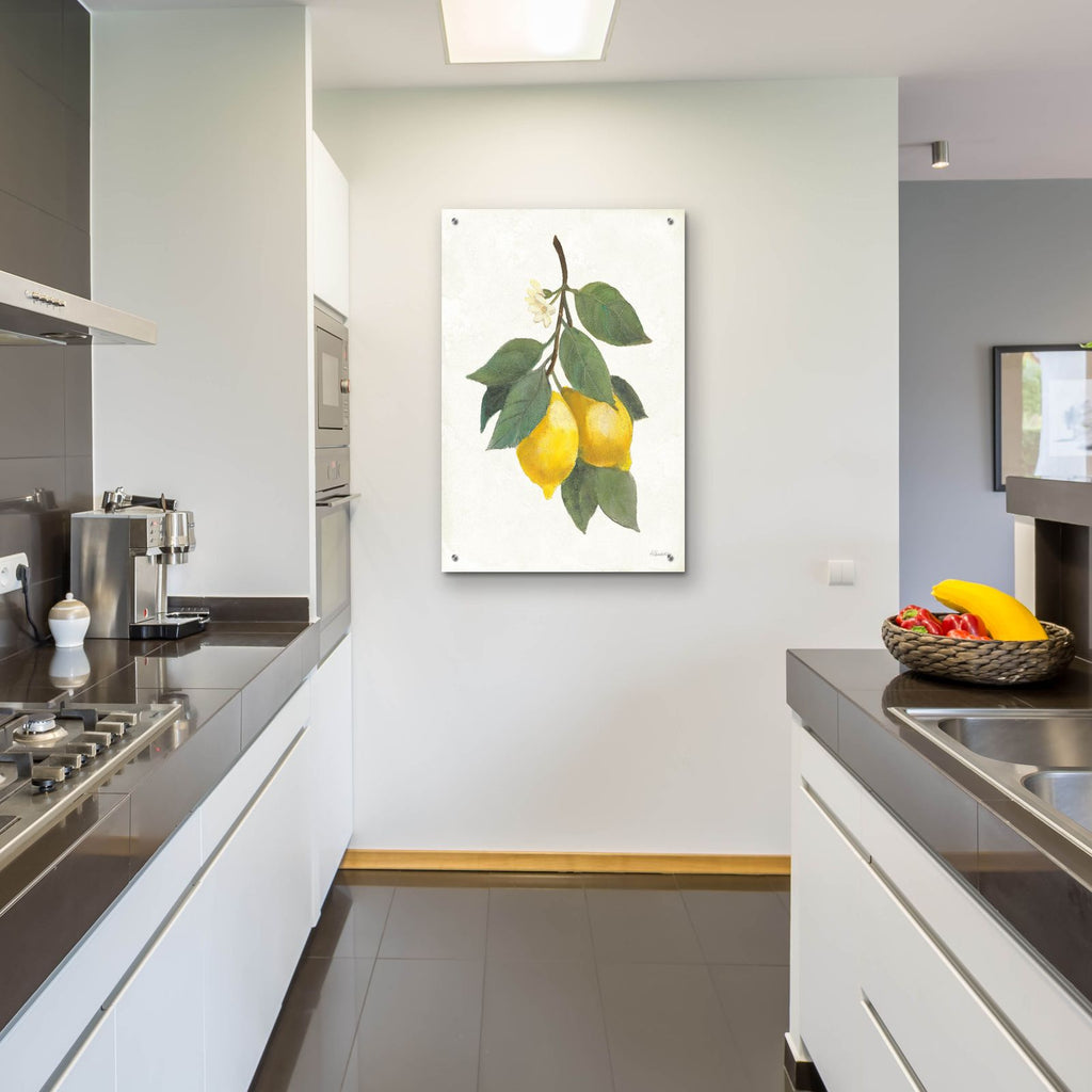 Lemon Branch 2 by Albena Hristova - 24x36 acrylic wall art in a room