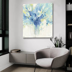 Pretty In Spring Blue by Albena Hristova - 36x36 acrylic wall art in a room