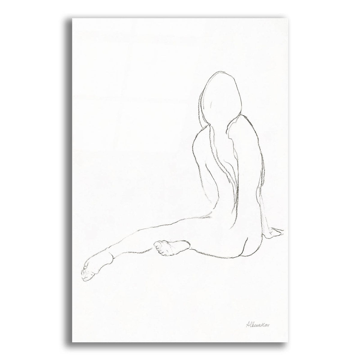 Lounging Nudes 3 by Albena Hristova acrylic glass wall art