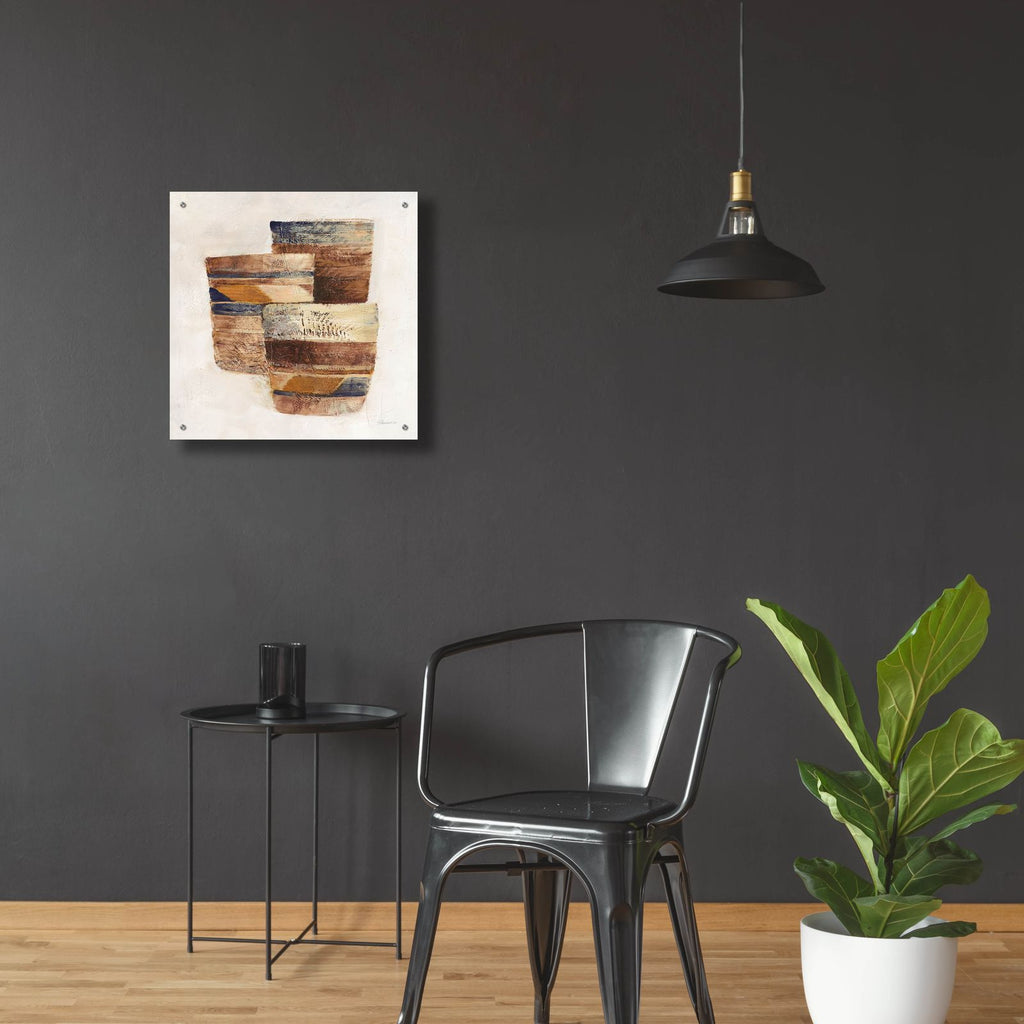 Desert Still Life 2 Navy by Albena Hristova - 24x24 acrylic wall art in a room