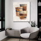Desert Still Life 2 Navy by Albena Hristova - 36x36 acrylic wall art in a room