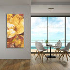 Fall Garden 1 by Albena Hristova - 24x48 acrylic wall art in a room