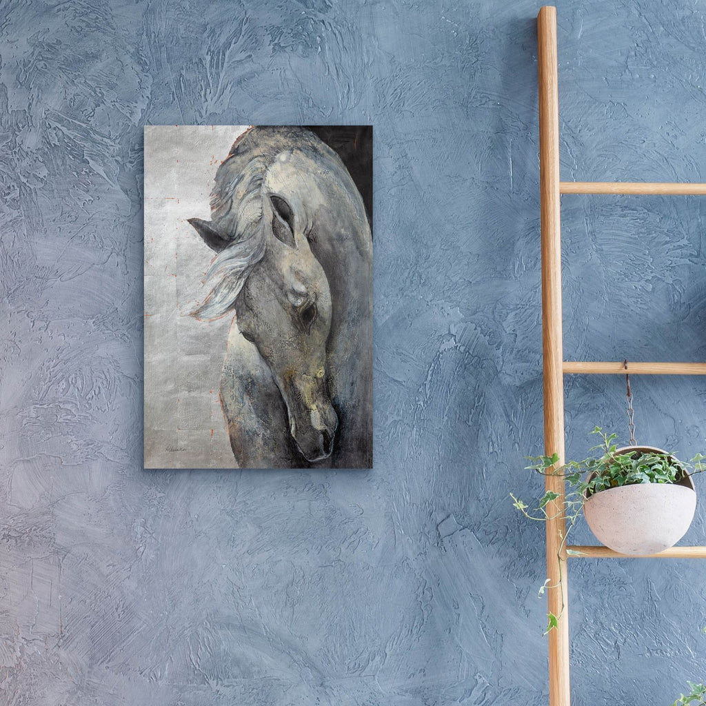 Shy Grey No Tear by Albena Hristova - 16x24 acrylic wall art in a room