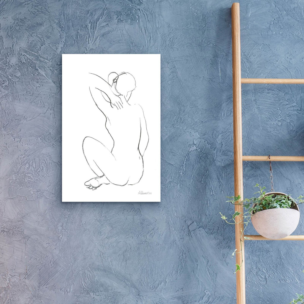 Nude Sketch 1 by Albena Hristova - 16x24 acrylic wall art in a room