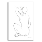 Nude Sketch 1 by Albena Hristova acrylic glass wall art