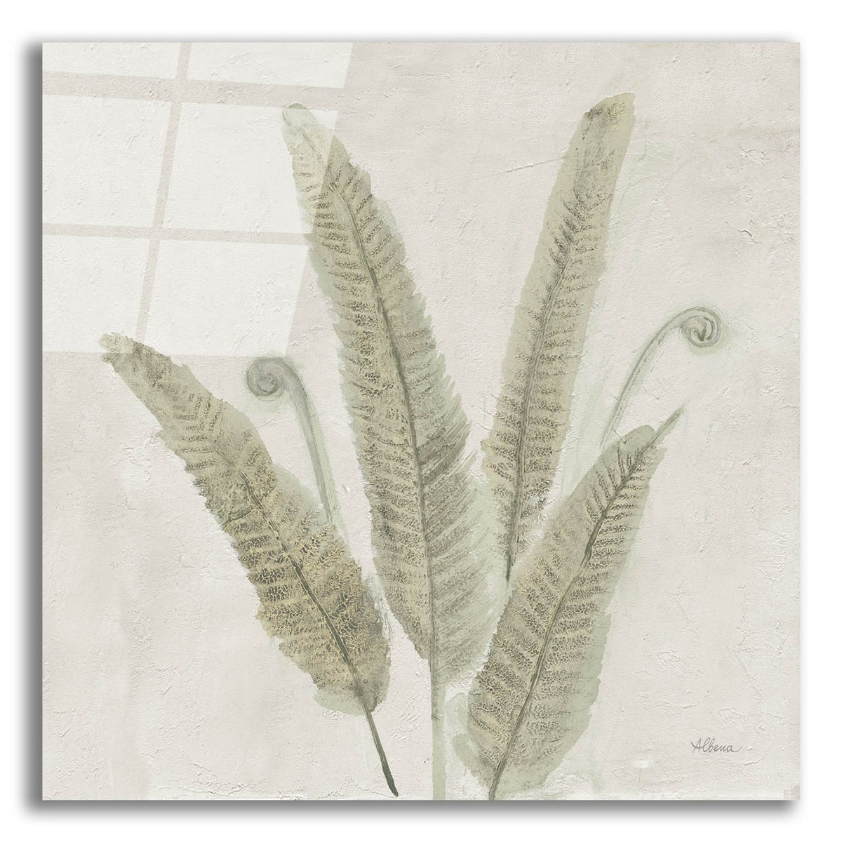 Watercolor Forest Ferns 2 V2 by Albena Hristova acrylic glass wall art