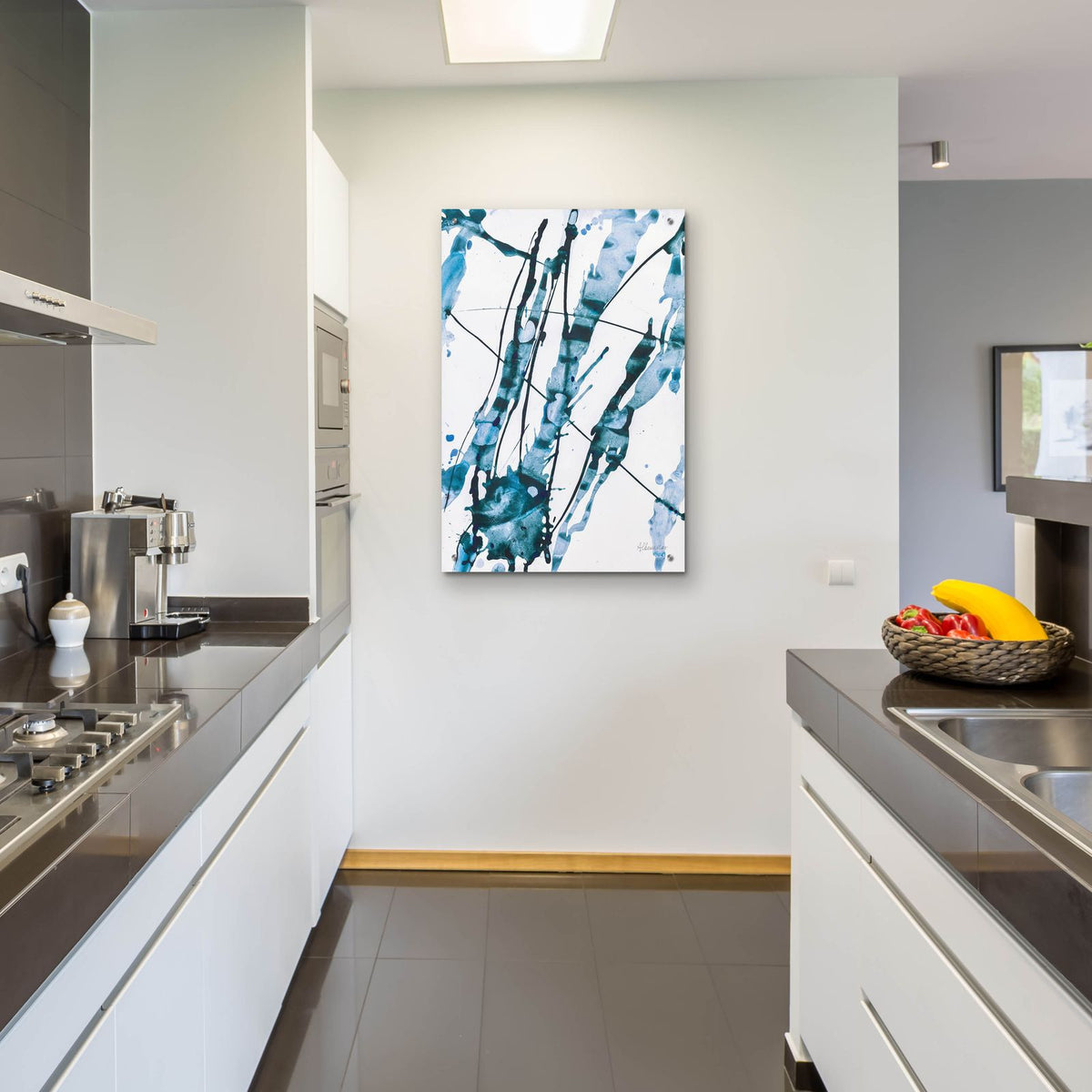 Abstract Splash by Albena Hristova - 24x36 acrylic wall art in a room