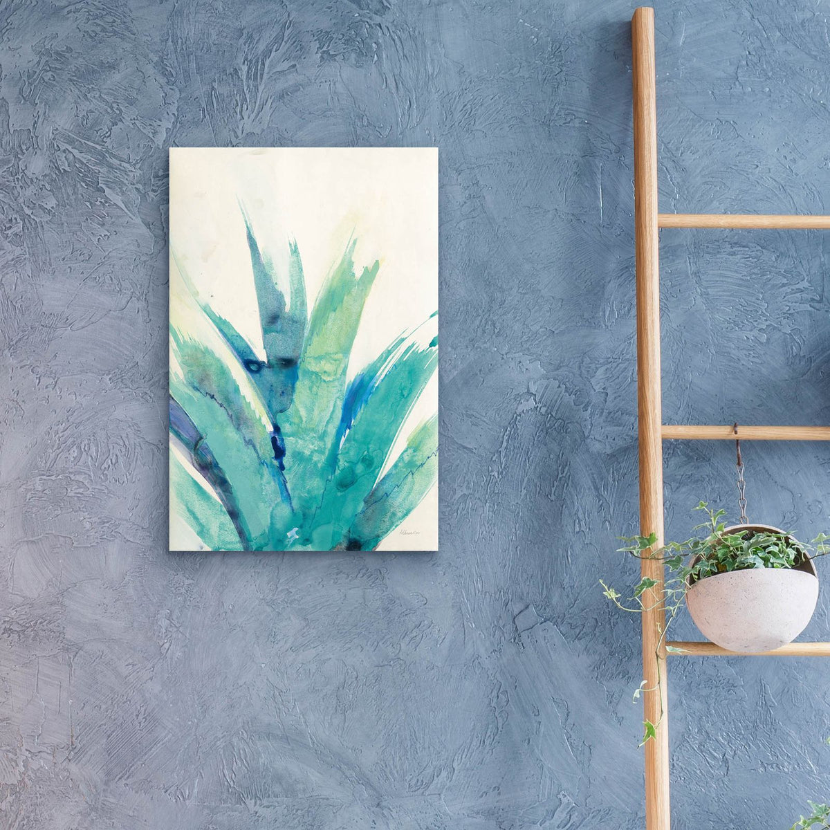 Cool Aloe by Albena Hristova - 16x24 acrylic wall art in a room