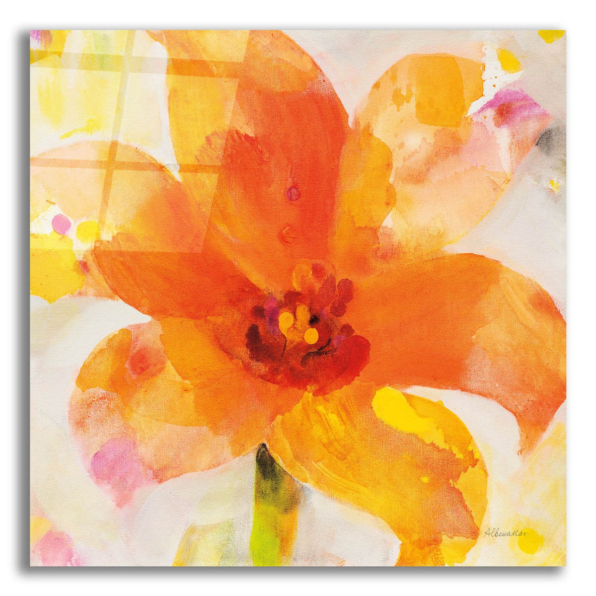 Bright Tulips 2 by Albena Hristova acrylic glass wall art