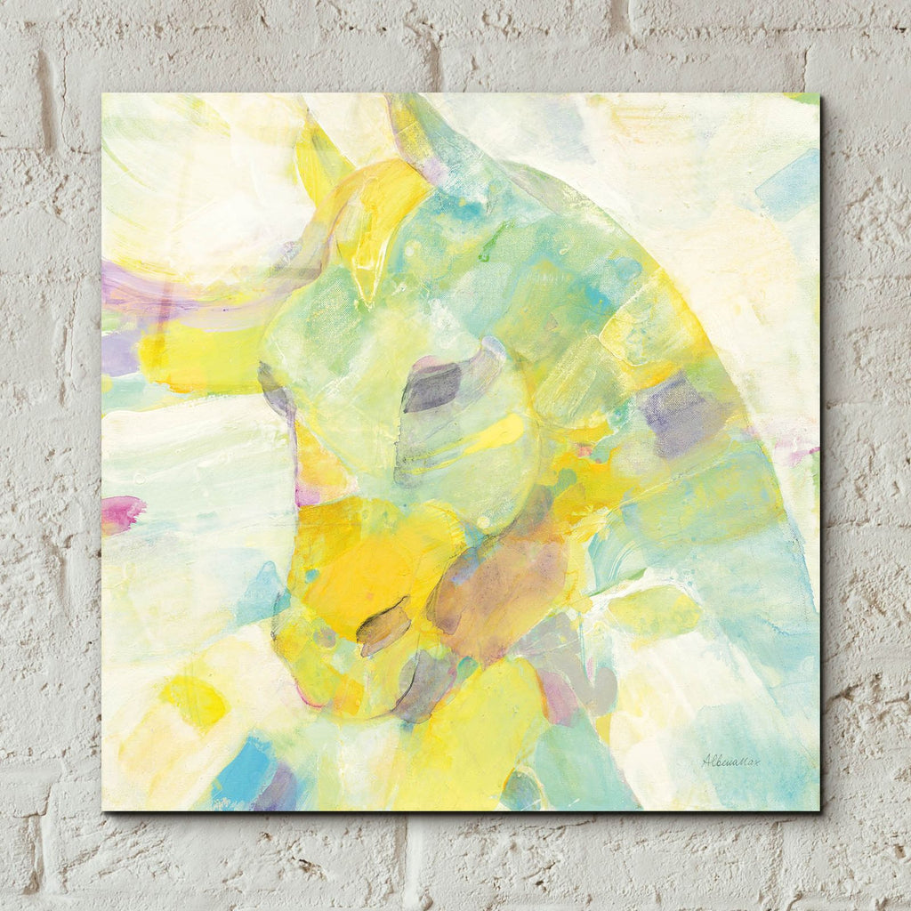 Kaleidoscope Horse 3 by Albena Hristova - 12x12 acrylic wall art in a room