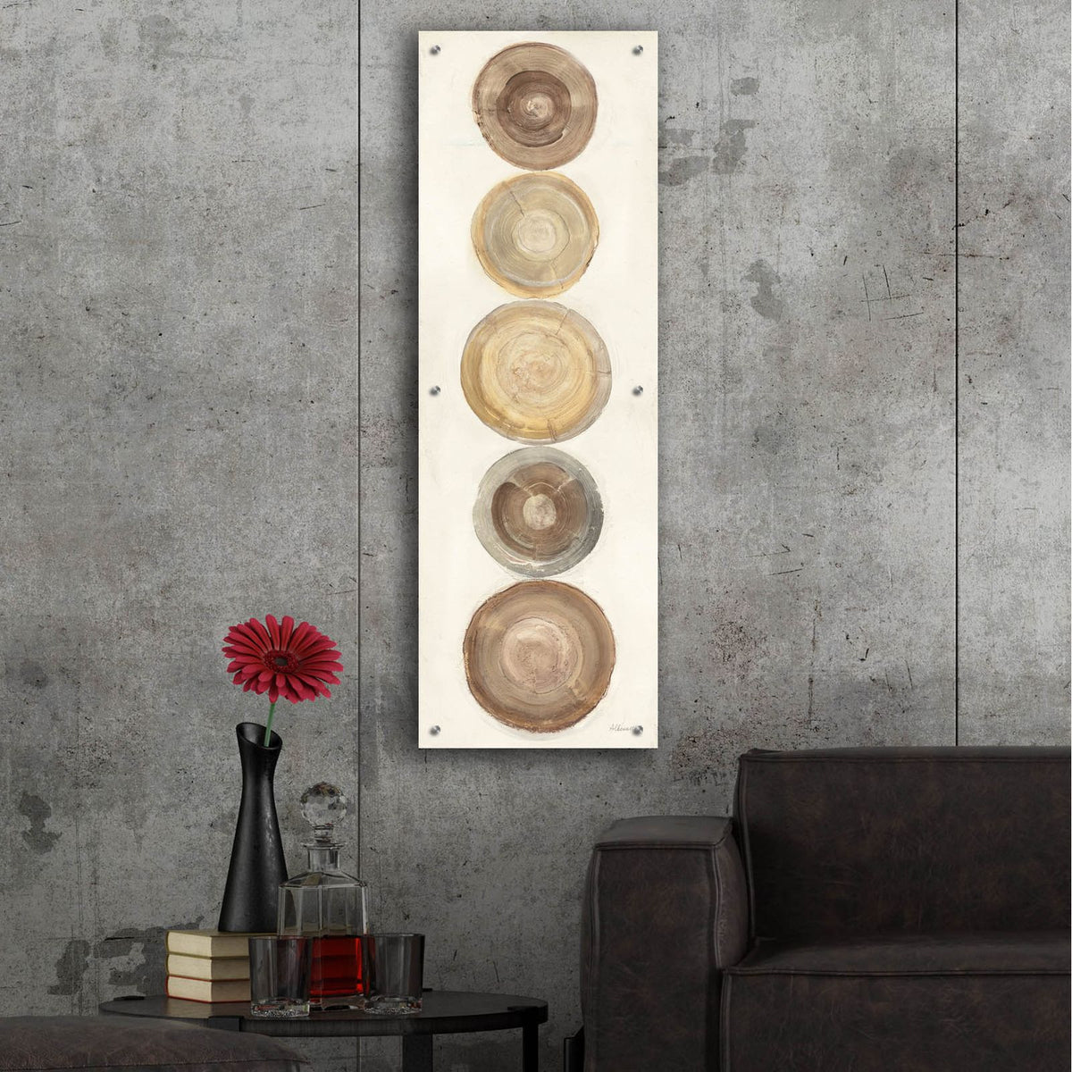 Through The Years 3 by Albena Hristova - 16x48 acrylic wall art in a room