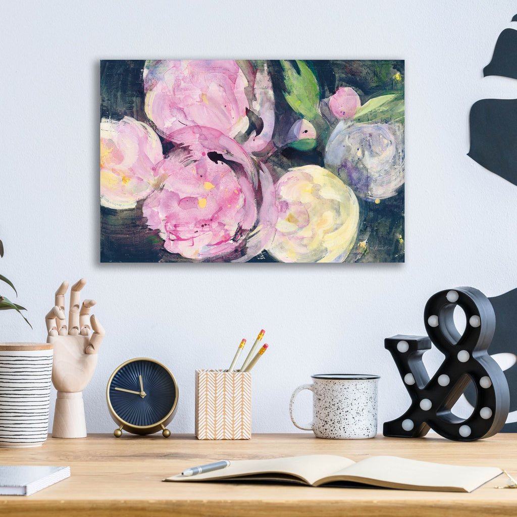 Evening Peonies 1 by Albena Hristova - 16x12 acrylic wall art in a room