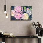 Evening Peonies 1 by Albena Hristova - 24x16 acrylic wall art in a room