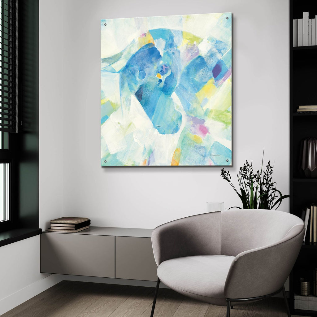 Kaleidoscope Horse 4 by Albena Hristova - 36x36 acrylic wall art in a room
