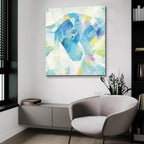 Kaleidoscope Horse 4 by Albena Hristova - 36x36 acrylic wall art in a room