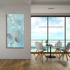 Running Water 2 by Albena Hristova - 24x48 acrylic wall art in a room