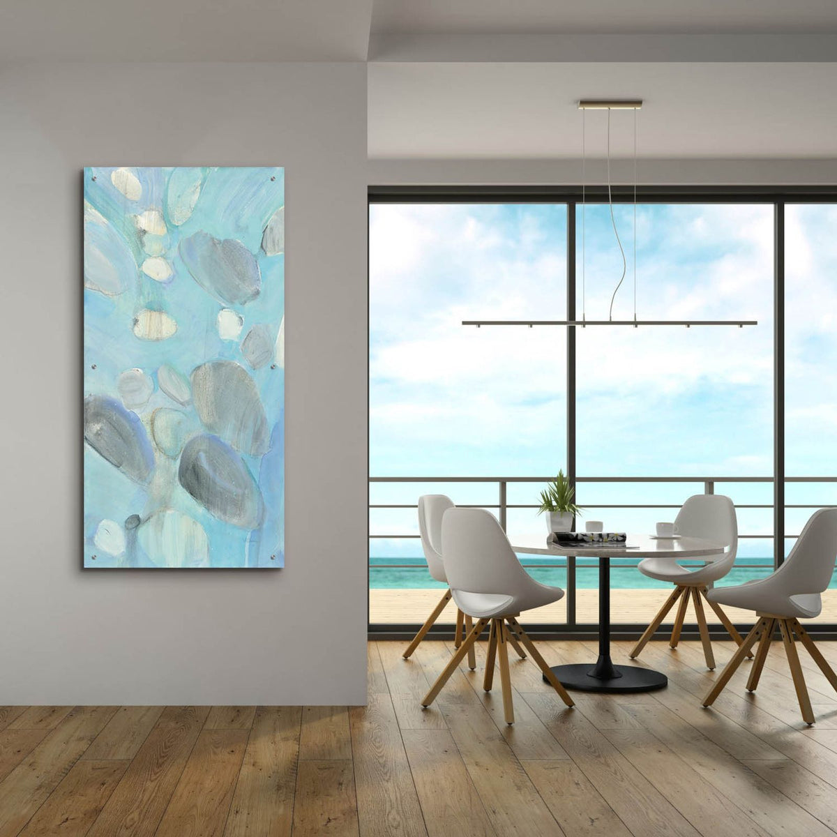 Running Water 2 by Albena Hristova - 24x48 acrylic wall art in a room