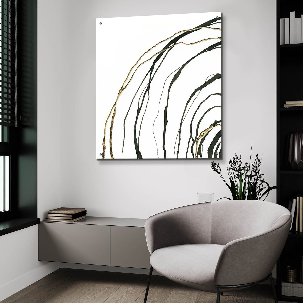 Not Quite Concentric 1 by Chris Paschke - 36x36 acrylic wall art in a room