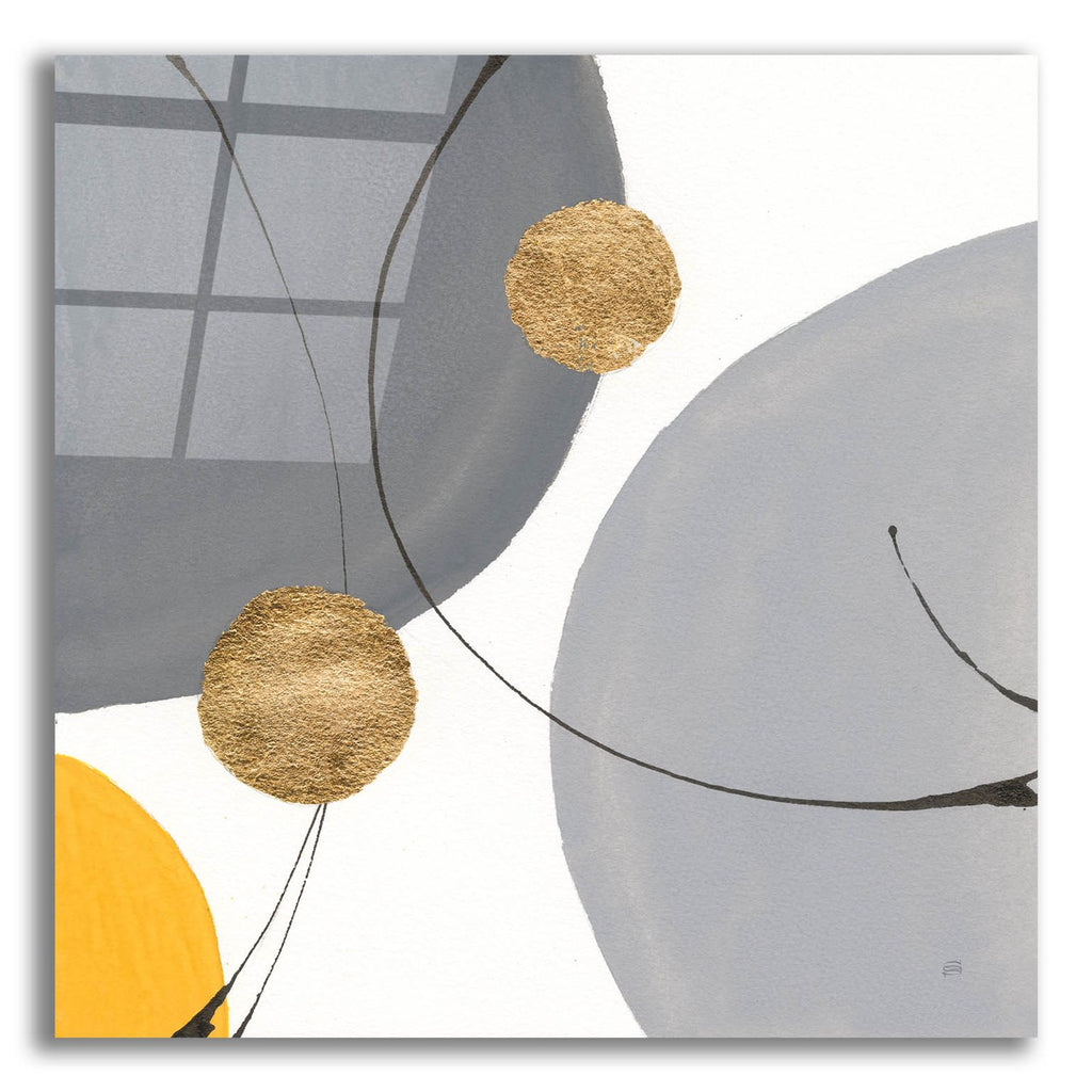 Golden Orbs 3 by Chris Paschke acrylic glass wall art