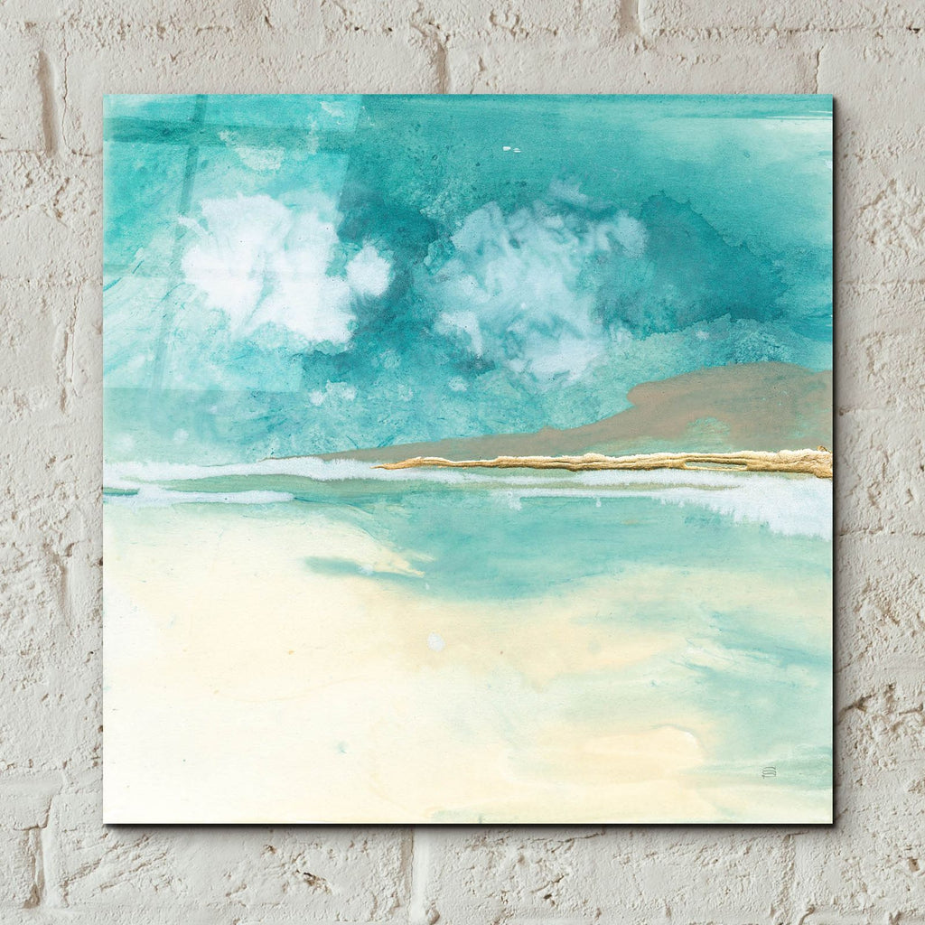 Cumulus Emerald 1 by Chris Paschke - 12x12 acrylic wall art in a room