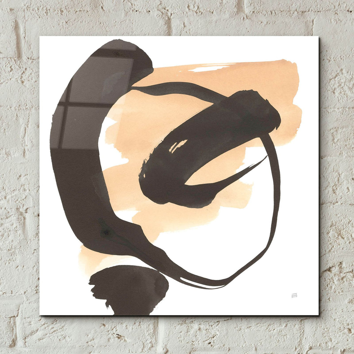 Black And Cream 1 by Chris Paschke - 12x12 acrylic wall art in a room