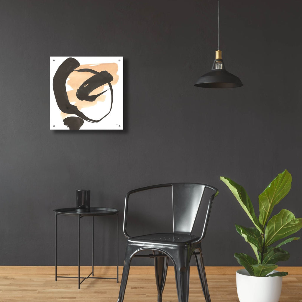 Black And Cream 1 by Chris Paschke - 24x24 acrylic wall art in a room
