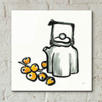 Tea And Loquats by Chris Paschke - 12x12 acrylic wall art in a room
