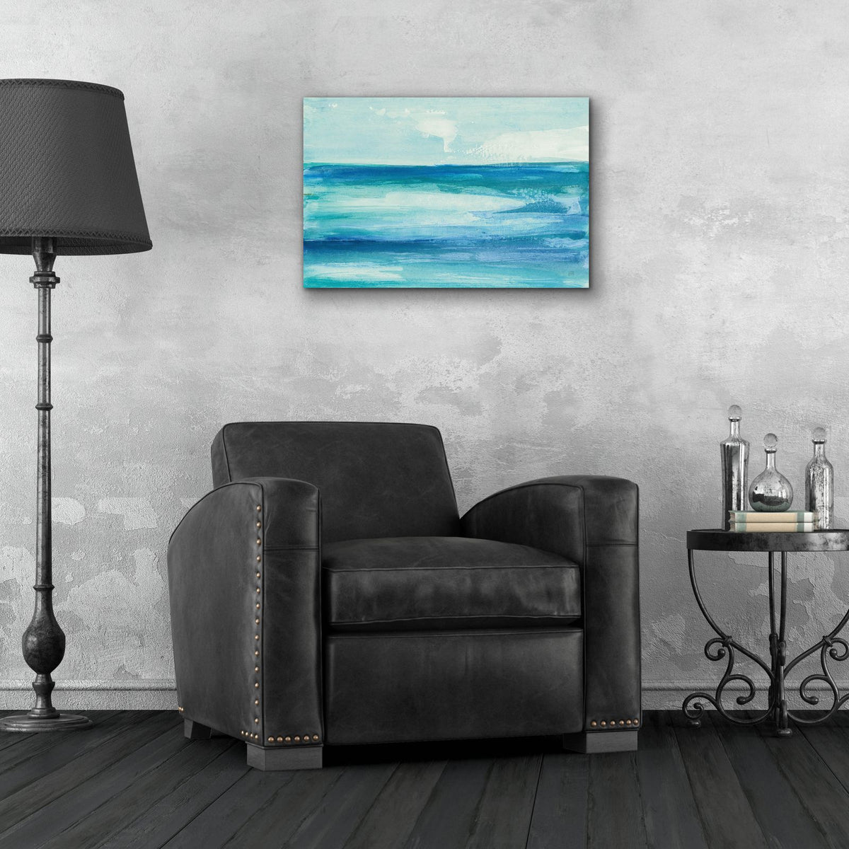 Seascape 1 by Chris Paschke - 24x16 acrylic wall art in a room