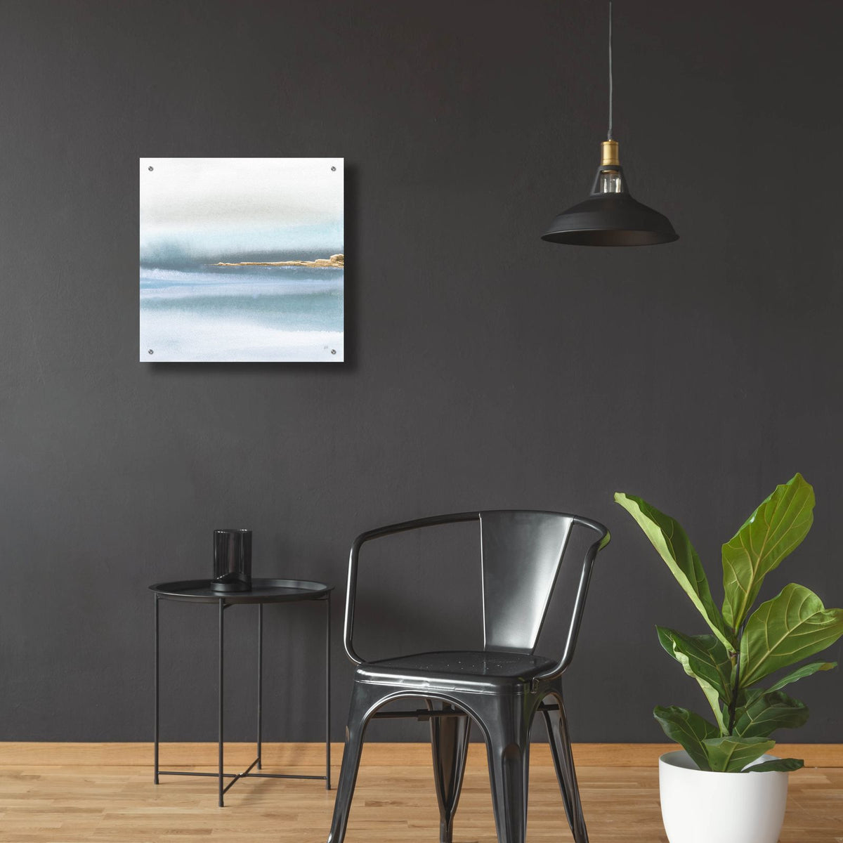 Blue Earth 1 by Chris Paschke - 24x24 acrylic wall art in a room