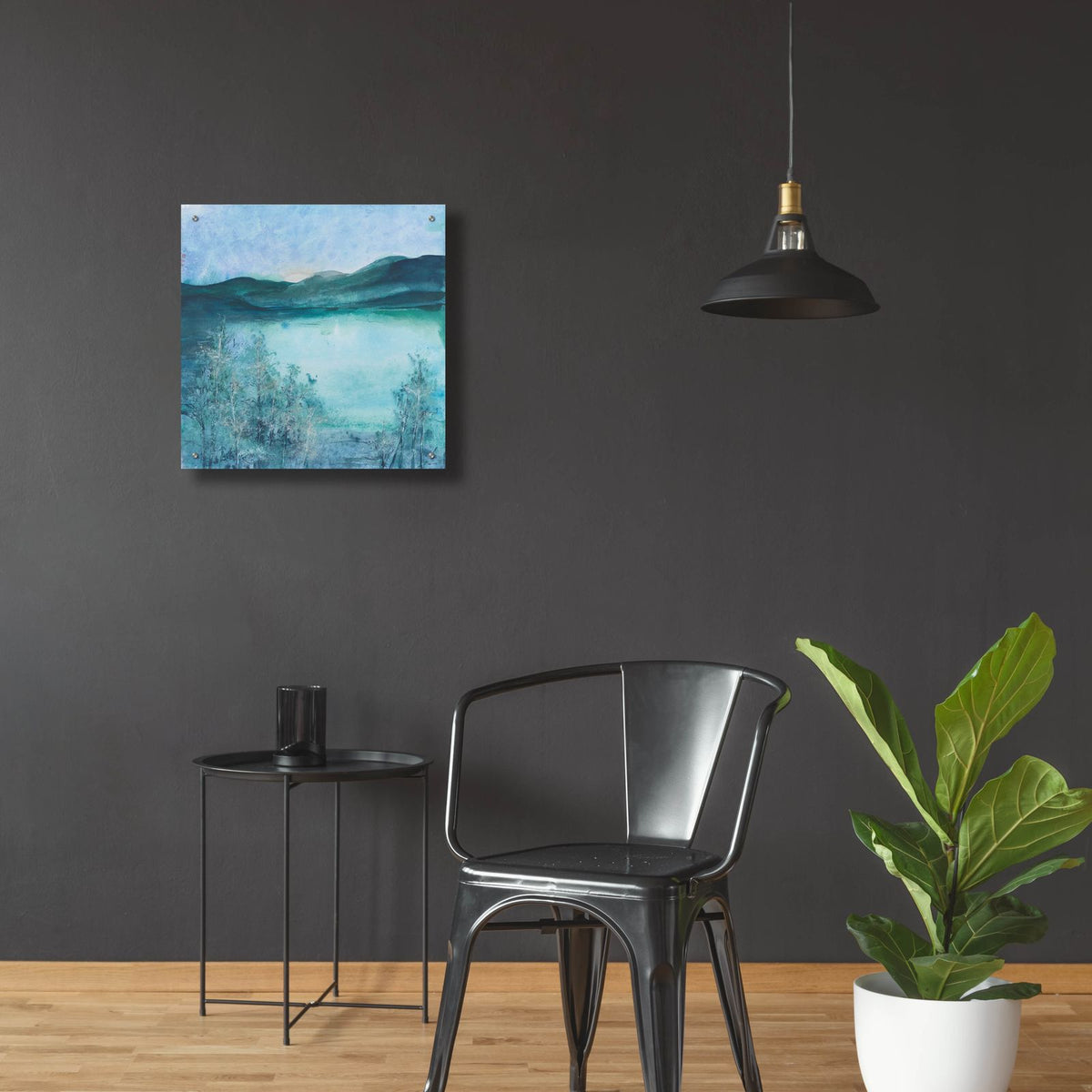 Moonrise by Chris Paschke - 24x24 acrylic wall art in a room