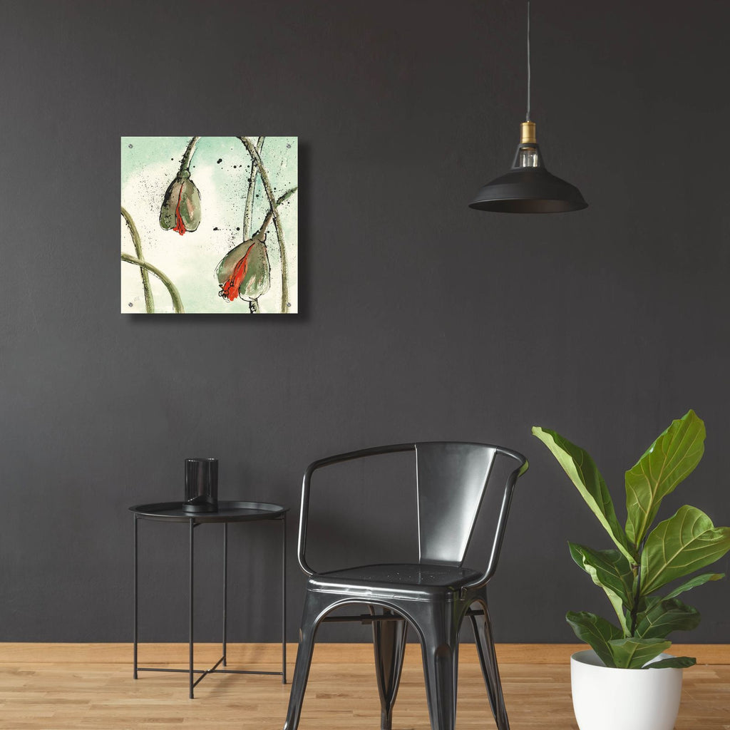 Not A California Poppy 2 by Chris Paschke - 24x24 acrylic wall art in a room