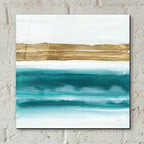 Gold Emerald 3 by Chris Paschke - 12x12 acrylic wall art in a room