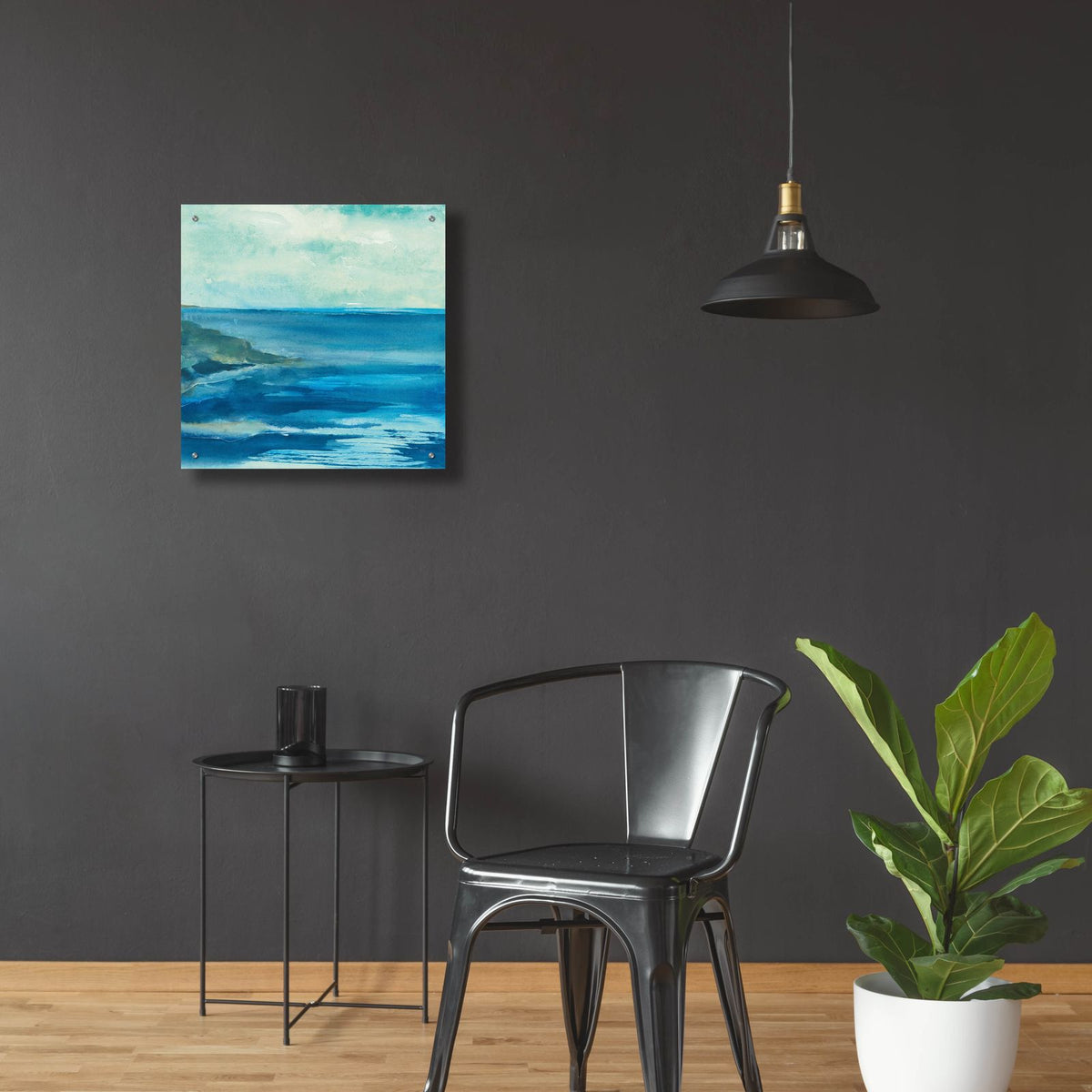 Inlet by Chris Paschke - 24x24 acrylic wall art in a room