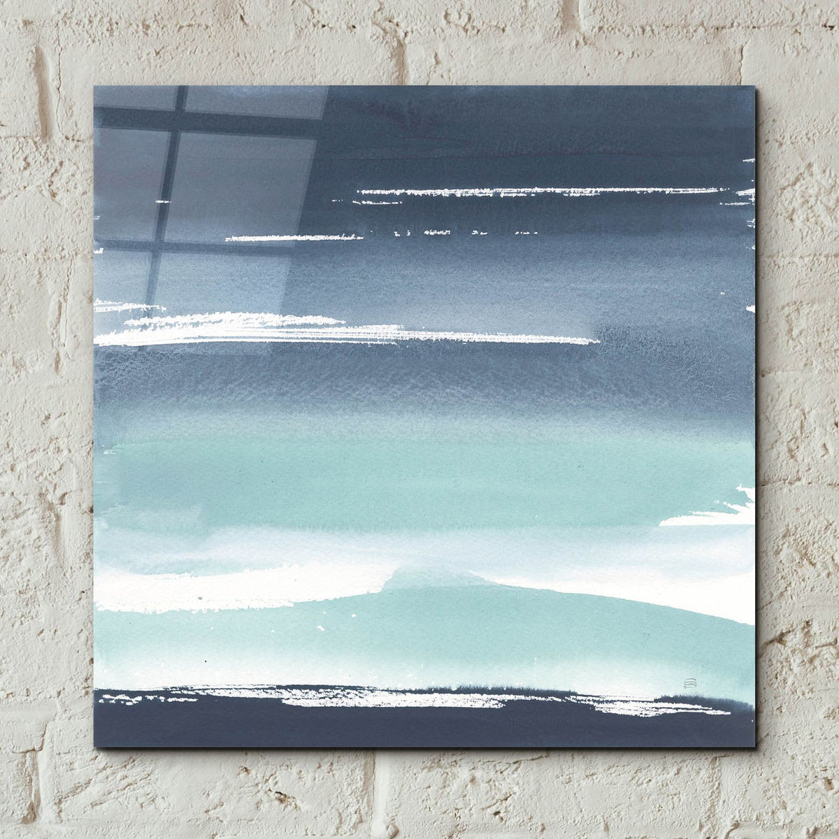 Altered Seascape 4 by Chris Paschke - 12x12 acrylic wall art in a room