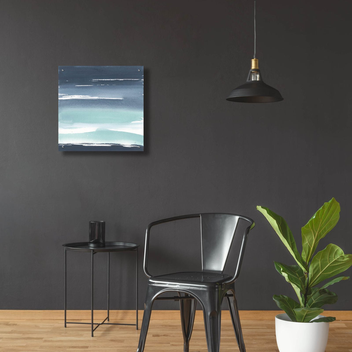 Altered Seascape 4 by Chris Paschke - 24x24 acrylic wall art in a room