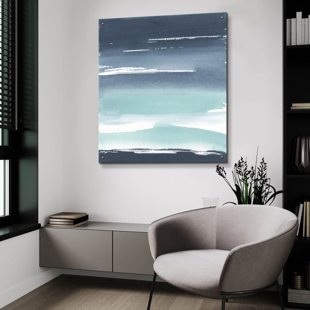 Altered Seascape 4 by Chris Paschke - 36x36 acrylic wall art in a room